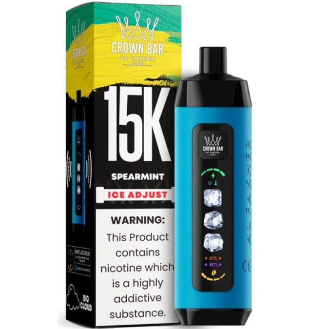 Picture of CROWN BAR DISPOSABLE 15K PUFFS 5CT - SPEARMINT