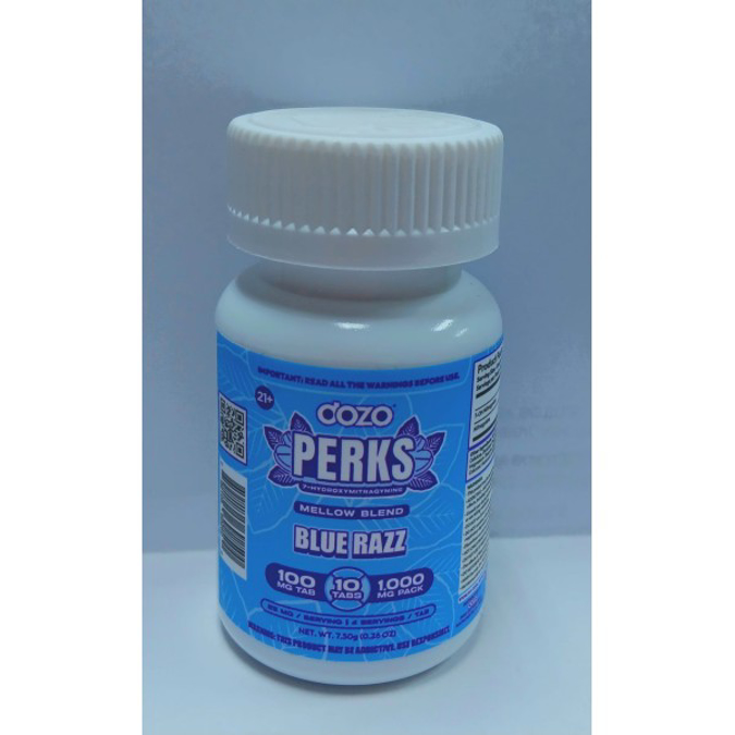 Picture of HYDROX - DOZO PERKS TAB 100MG 10CT/JAR - BLUE RAZZ