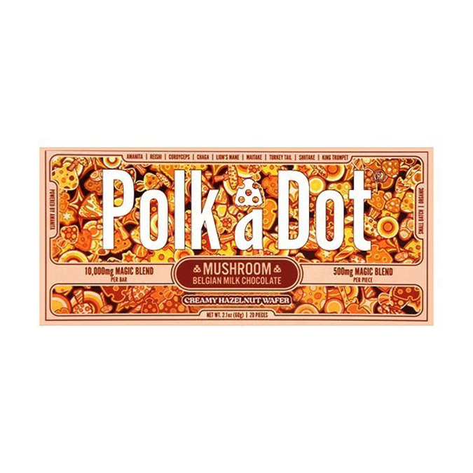 Picture of POLKADOT MAGIC MUSHROOM CHOCOLATE 120GM 1CT - PENNY CUP