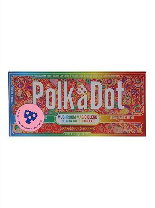 Picture of POLKADOT MAGIC MUSHROOM CHOCOLATE 120GM 1CT - GOOD LUCK CHARMS