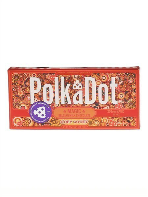 Picture of POLKADOT MAGIC MUSHROOM CHOCOLATE 120GM 1CT - OOEY GOOEY