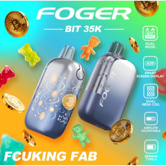 Picture of Foger Disposable BIT 35 000 Puffs 5ct/bx - FCUKING FAB