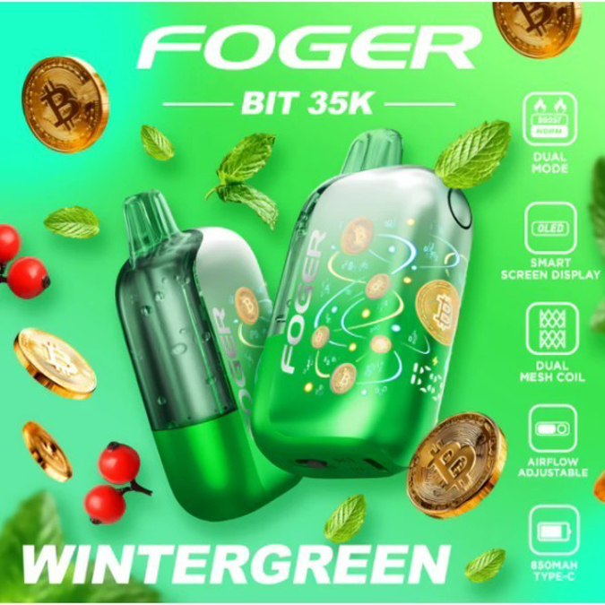 Picture of Foger Disposable BIT 35 000 Puffs 5ct/bx - WINTERGREEN