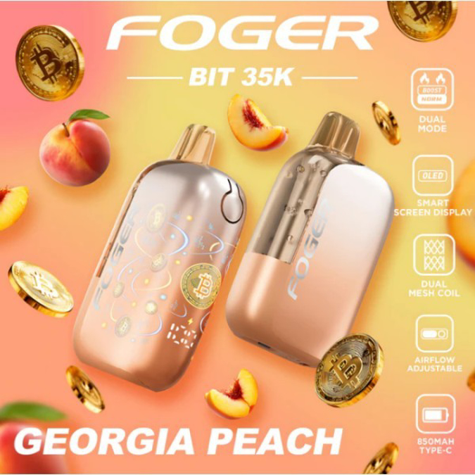 Picture of Foger Disposable BIT 35 000 Puffs 5ct/bx - GEORGIA PEACH