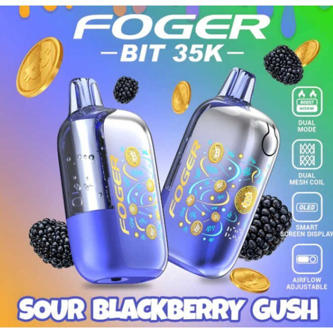 Picture of Foger Disposable BIT 35 000 Puffs 5ct/bx - SOUR BLACKBERRY GUSH