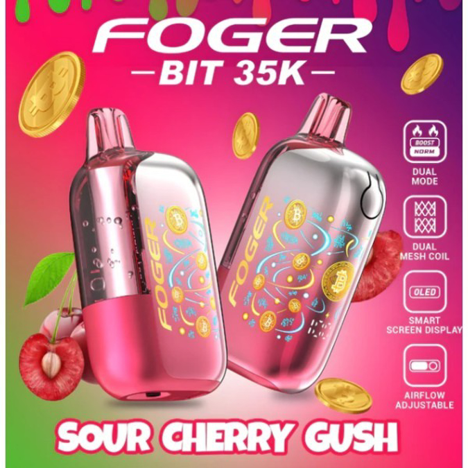 Picture of Foger Disposable BIT 35 000 Puffs 5ct/bx - SOUR CHERRY GUSH