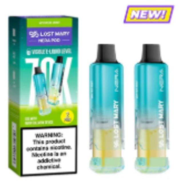 Picture of LOST MARY NERA 2PODS 70K PUFF 5CT/BOX - WINTER MINT