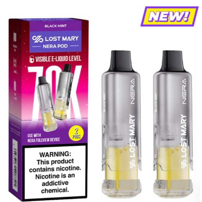 Picture of LOST MARY NERA 2PODS 70K PUFF 5CT/BOX - BLACK MINT