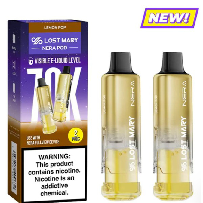 Picture of LOST MARY NERA 2PODS 70K PUFF 5CT/BOX - LEMON POP