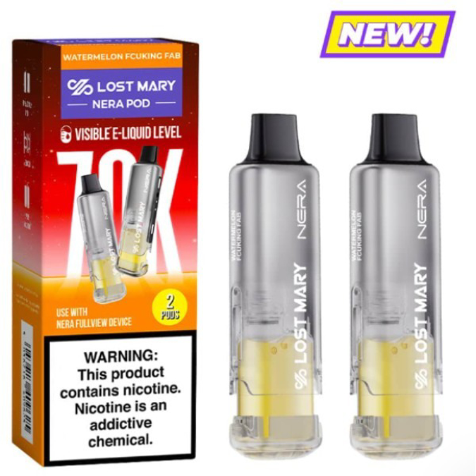 Picture of LOST MARY NERA 2PODS 70K PUFF 5CT/BOX - WATERMELON FCUKING FAB