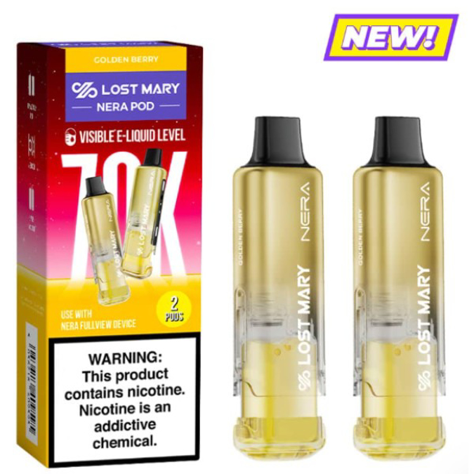 Picture of LOST MARY NERA 2PODS 70K PUFF 5CT/BOX - GOLDEN BERRY