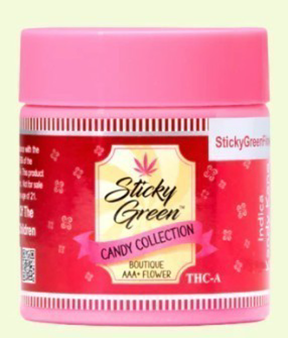Picture of STICKY GREEN CANDY COLLECTION FLOWERS 3.5GM 1CT - INDICA