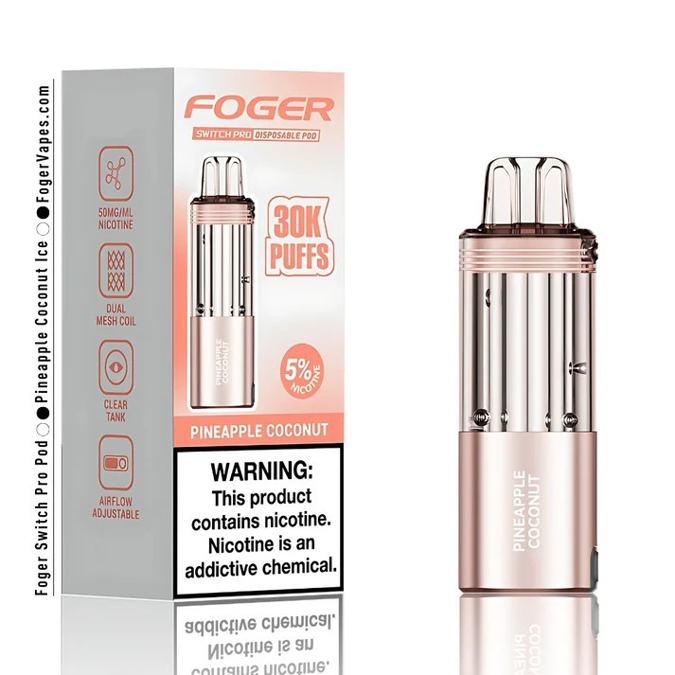 Picture of Foger Disposible Pod Switch Pro 30 000 Puffs 5ct/bx - Pineapple Coconut Ice