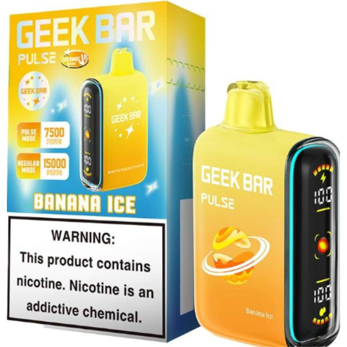 Picture of Geekbar Disposable 15 000 Puffs 5ct/bx - Banana ice