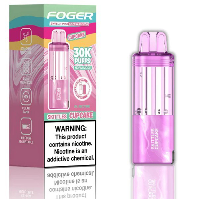 Picture of Foger Disposible Pod Switch Pro 30 000 Puffs 5ct/bx - Skittles Cupcake