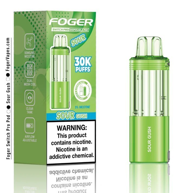 Picture of Foger Disposible Pod Switch Pro 30 000 Puffs 5ct/bx - SOUR GUSH