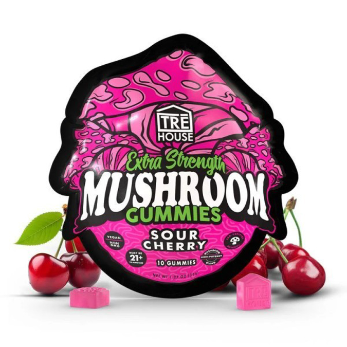 Picture of TRE HOUSE MUSHROOM GUMMIES 3.6GM 10CT -  SOUR CHERRY