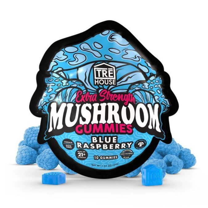 Picture of TRE HOUSE MUSHROOM GUMMIES 3.6GM 10CT - BLUE RASPBERRY