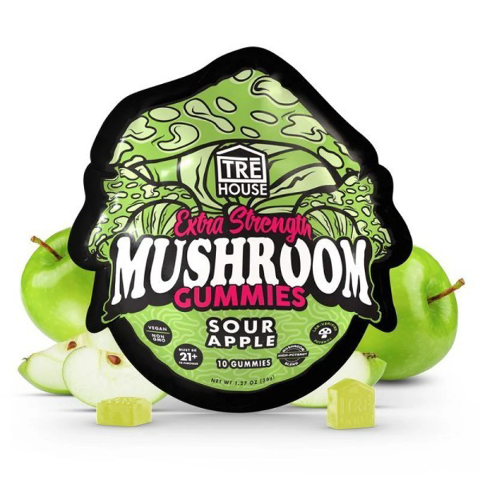 Picture of TRE HOUSE MUSHROOM GUMMIES 3.6GM 10CT - SOUR APPLE