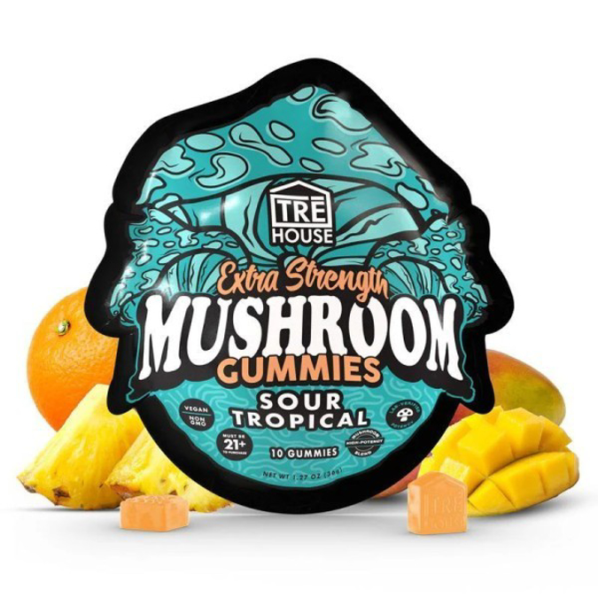 Picture of TRE HOUSE MUSHROOM GUMMIES 3.6GM 10CT - SOUR TROPICAL