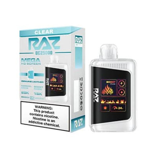 Picture of Raz Disposable 25 000Puffs 5ct/Box-Clear  