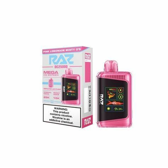 Picture of Raz Disposable 25 000Puffs 5ct/Box-Pink Lemonade Minty Os 