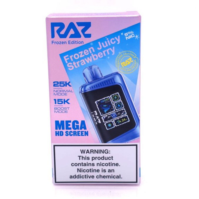 Picture of Raz Disposable 25 000Puffs 5ct/Box - Frozen Juicy Strawberry