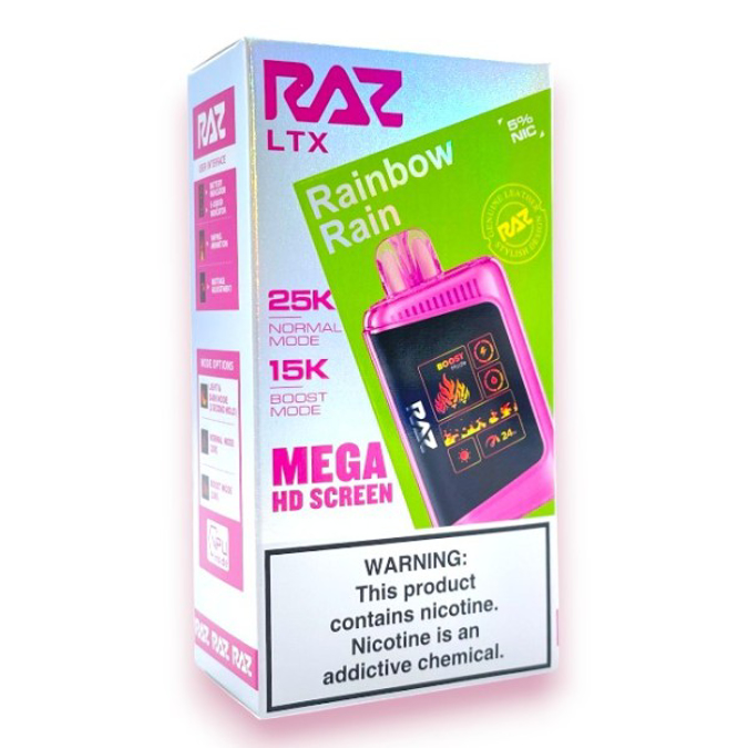 Picture of Raz Disposable 25 000Puffs 5ct/Box - Rainbow Rain