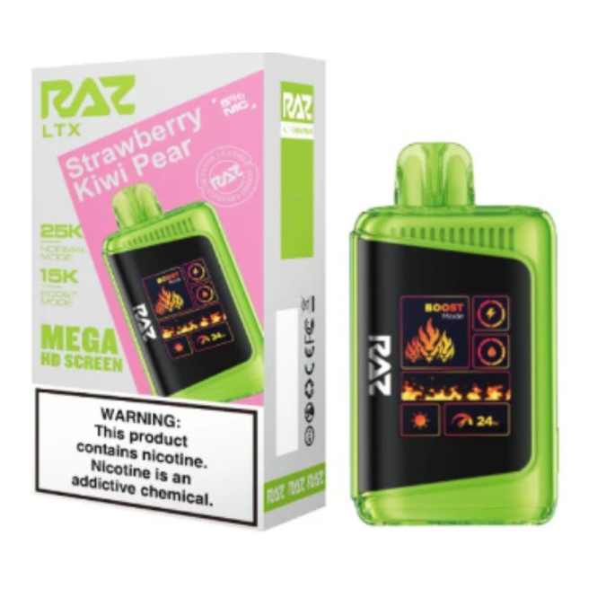 Picture of Raz Disposable 25 000Puffs 5ct/Box - Strawberry Kiwi Pear