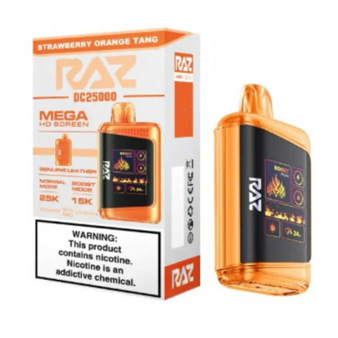 Picture of RAZ DISPOSABLE 25K 5CT - STRAWBERY ORANGE TANG