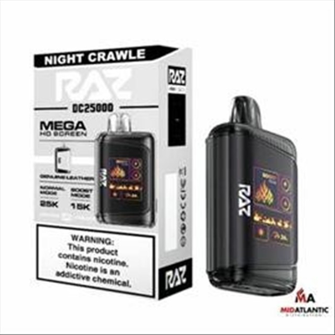 Picture of Raz Disposable 25 000Puffs 5ct/box - Night Crawler