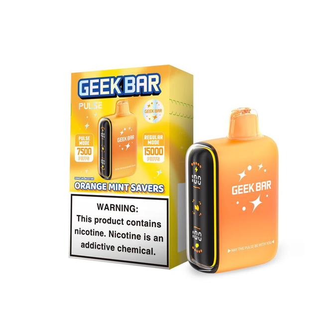Picture of Geekbar Disposable 15 000 Puffs 5ct/bx - Orange Mint Savers