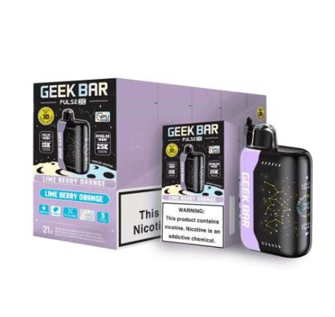 Picture of Geekbar Disposable 25 000 Puffs 5ct/bx - Lime Berry Orange