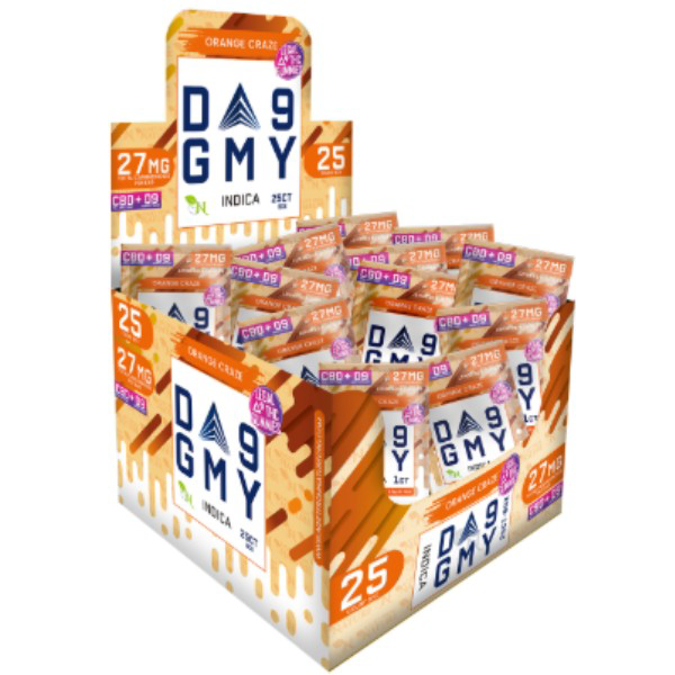 Picture of GMY D9 GUMMIES 27MG 25CT/BOX - ORANGE CRAZE