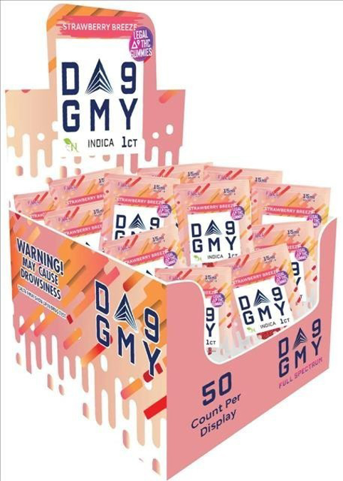 Picture of GMY D9 GUMMIES 27MG 25CT/BOX - STRAWBERRY BREEZE