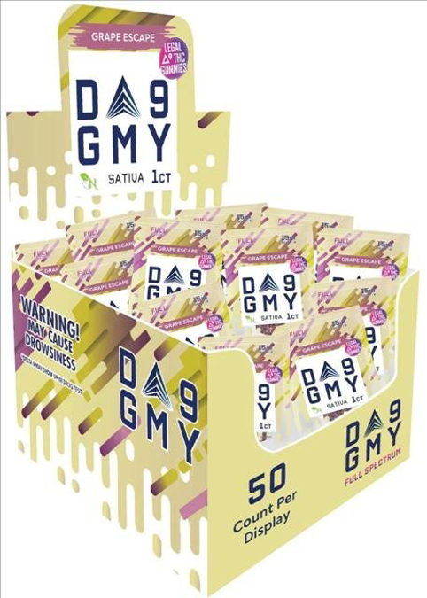 Picture of GMY D9 GUMMIES 27MG 25CT/BOX - GRAPE SCAPE