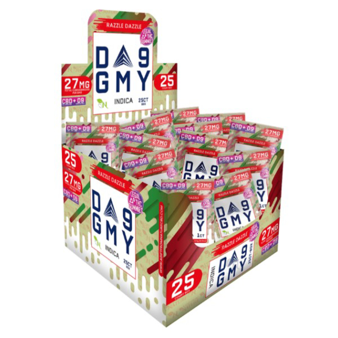 Picture of GMY D9 GUMMIES 27MG 25CT/BOX - RAZZLE DAZZLE