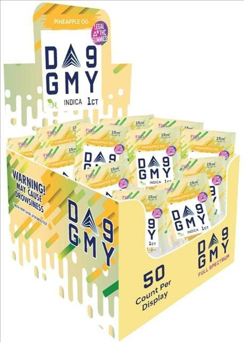 Picture of GMY D9 GUMMIES 27MG 25CT/BOX - PINEAPPLE OG