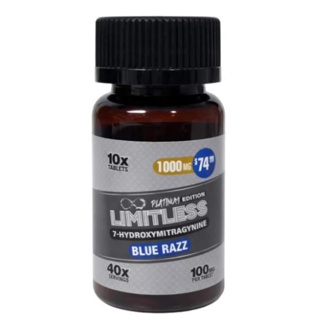 Picture of HYDROX - LIMITLESS TAB 100MG 10CT/JAR - BLUE RAZZ