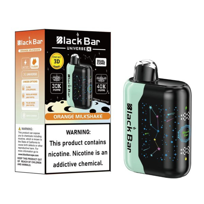 Picture of BLACK BAR DISPOSABLE 30K PUFF 5CT/BOX - ORANGE MILKSHAKE