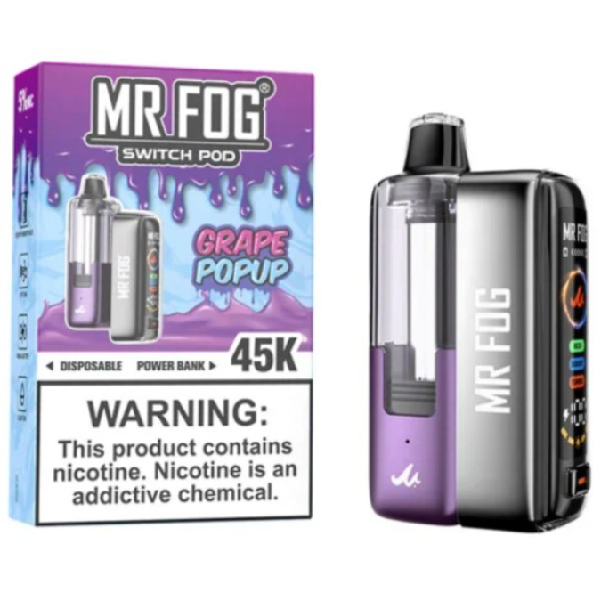 Picture of MR FOG DISPOSABLE KIT 45K PUFF 5CT/BOX - GRAPE POPUP