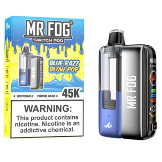 Picture of MR FOG DISPOSABLE KIT 45K PUFF 5CT/BOX - BLUE RAZZ BLOW POP