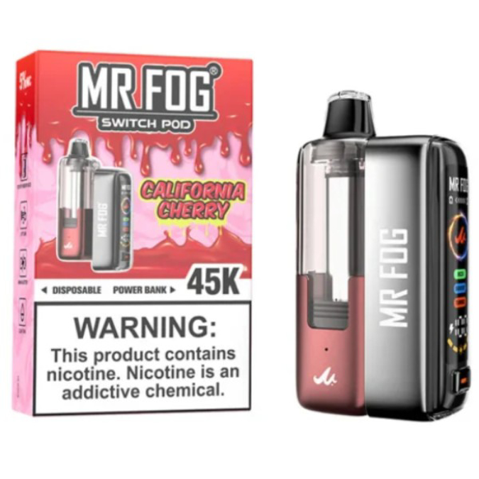 Picture of MR FOG DISPOSABLE KIT 45K PUFF 5CT/BOX - CALIFORNIA CHERRY
