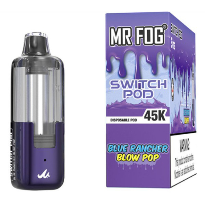 Picture of MR FOG DISPOSABLE POD 45K PUFF 5CT/BOX - BLUE RANCHER BLOW POP