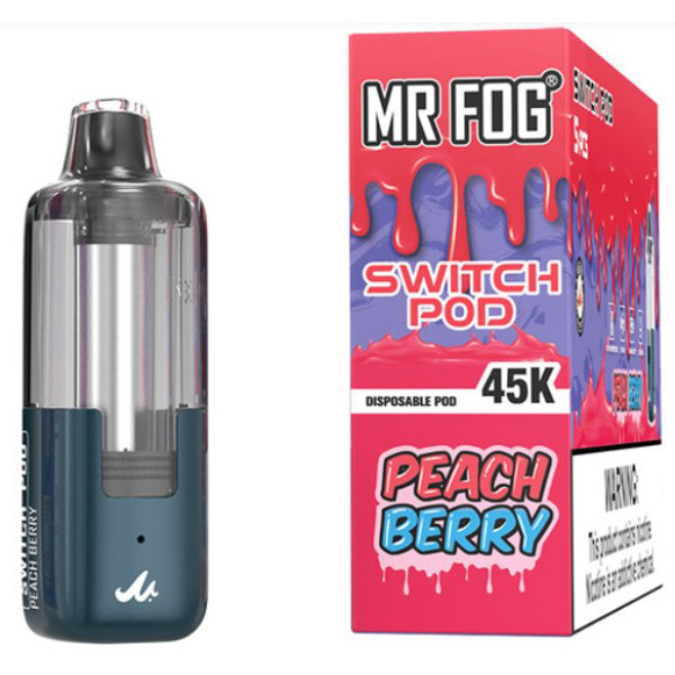 Picture of MR FOG DISPOSABLE POD 45K PUFF 5CT/BOX - PEACH BERRY