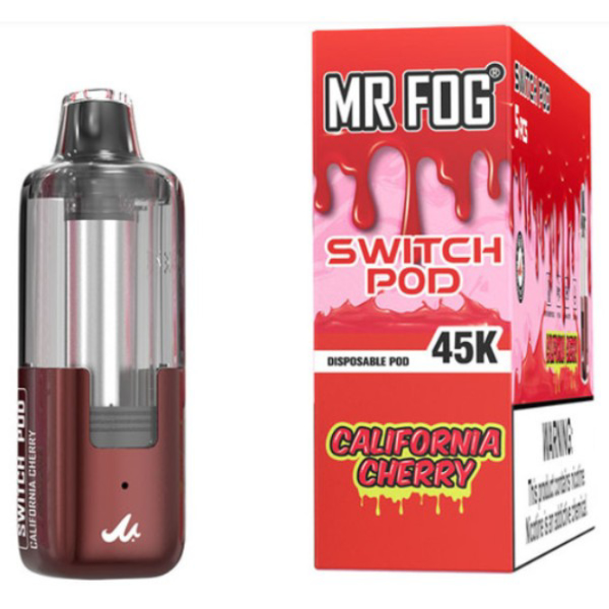 Picture of MR FOG DISPOSABLE POD 45K PUFF 5CT/BOX - CALIFORNIA CHERRY