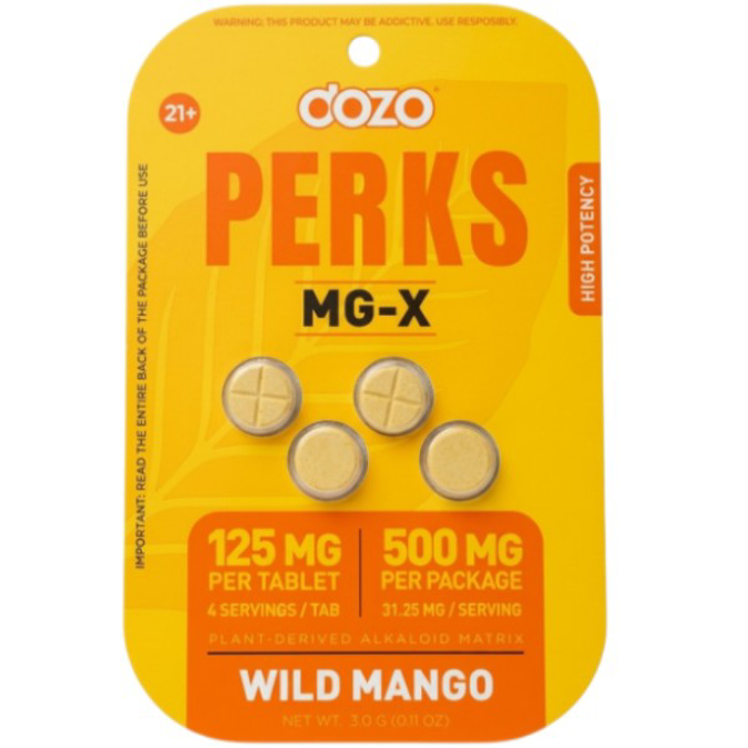 Picture of DOZO PERKS MG-X TAB 125MG 4CT - WILD MANGO