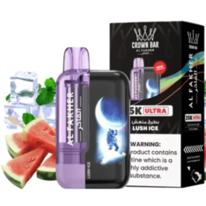 Picture of CROWN BAR ULTRA DISPOSABLE 25K PUFFS 5CT - LUSH ICE