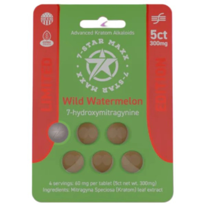 Picture of HYDROX - 7STAR MAXX TAB 60MG 5CT- WILD WATERMELON