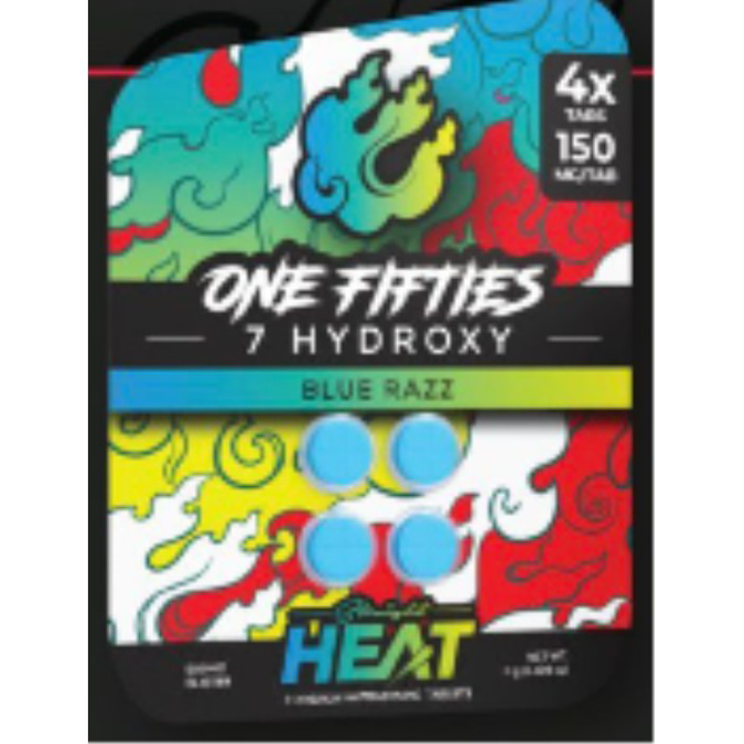 Picture of HYDROX - HEAT ONE FIFTIES TAB125MG 4CT - BLUE RAZZ